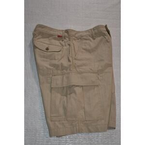 41577-a Levis Cargo Shorts Tan Black Cotton Size 29 Mens Teens